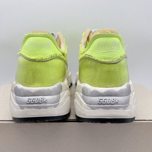 Golden Goose Running Sole Canvas PVC Toe Spur Yellow Sneakers Mens EU 41 US 8 - Picture 7 of 14